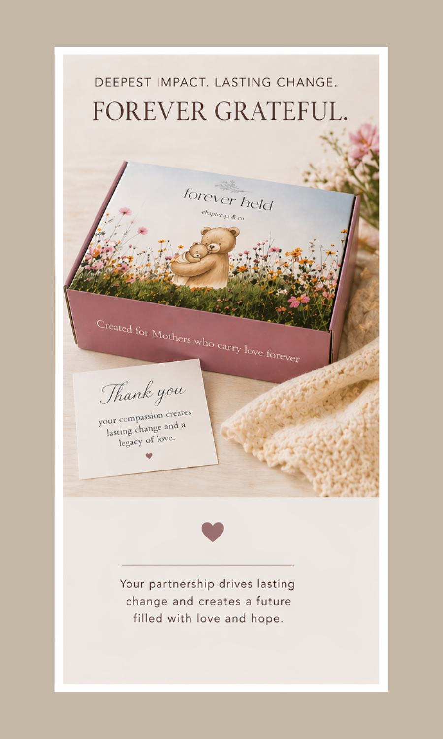 Sponsor a Forever Held Bundle. (Not a Physical Product)